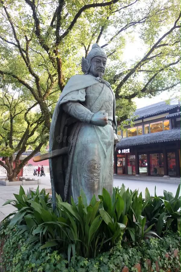 Arca tembaga Jeneral Yue Fei berdiri megah di kompleks tugu peringatan Hangzhou