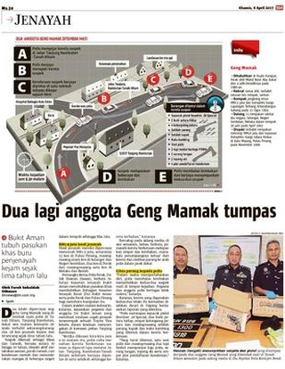 Laporan khas akhbar mengenai rompakan jongkong emas RM12 juta di Lapangan Terbang Subang