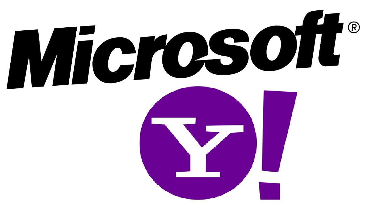 Gabungan logo Microsoft dan Yahoo mewakili cubaan pengambilalihan 2008